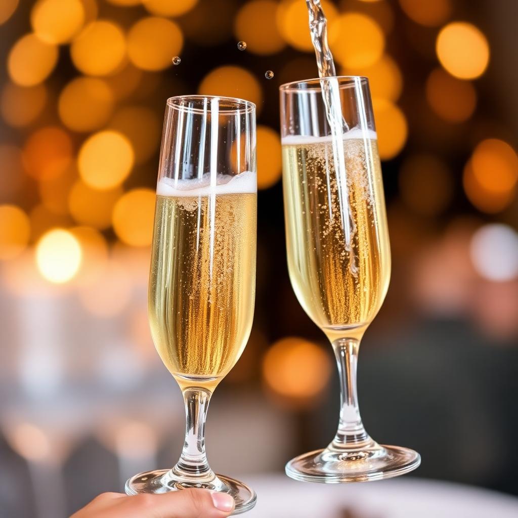 Brindis con champagne